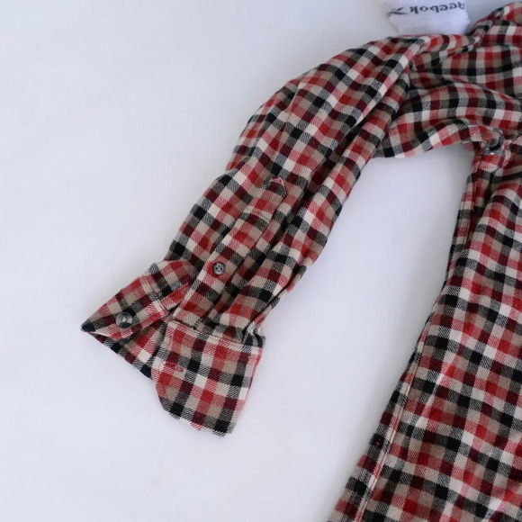 Pacific Trail Black Red Checker Button  Up Outdoor Gorpcore Thick Cotton Shirt L - Picture 8 of 10